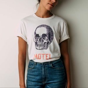 Imogene + Willie Motel Skull Tee XS S